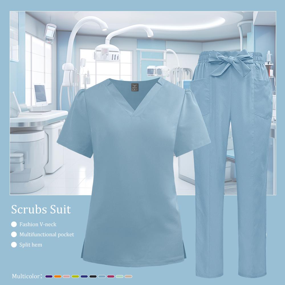 

Медичний Халат Uniform Докторський Костюм Жіночий Медсестринський Халат Стоматологічний Педіатричний Робочий Одяг Швидкосохнучий Медичний Сервіс Набір для Догляду 2XL