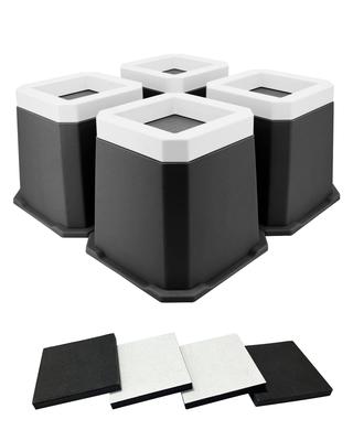 Umelee Ρυθμιστής Ύψους Τραπεζιού για Έπιπλα και Συσκευές Ταιριάζει σε Μεγάλα Κατάλληλο για Πόδι Αποτρέπει το Δάπεδο Φορτίο 1000kg Συσκευασία 4 Ρυθμιστές, 12.5cm