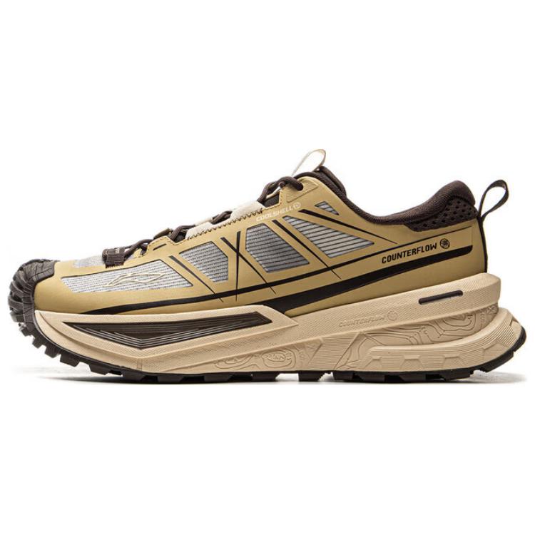 New LiNing CF Su Xingchuan Abrasion Resistant Waterproof Slip Resistant Low Top Outdoor Hiking Shoes Unisex Umber AHTV015-8
