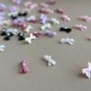 10Pcs Kawaii 3D White Blue Ribbon Bowknot Bow Pearl Nail Art Diy Nails Accessories Decoration Charms