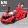 1:24 Scale Lamborghini LP770 LP780 Super Car Model Sound Light Children Boys Diecast Toys Vehicles Gift Collective Voiture