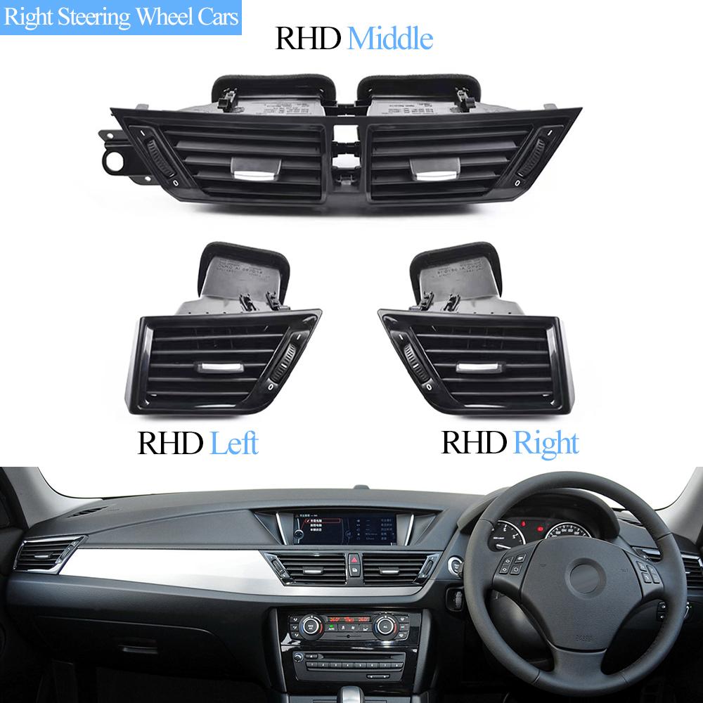 LHD RHD Front Center Dashboard Air Conditioning AC Vent Grille Outlet Complete Assembly For BMW X1 E84 2010 2012 2013 2014 2015