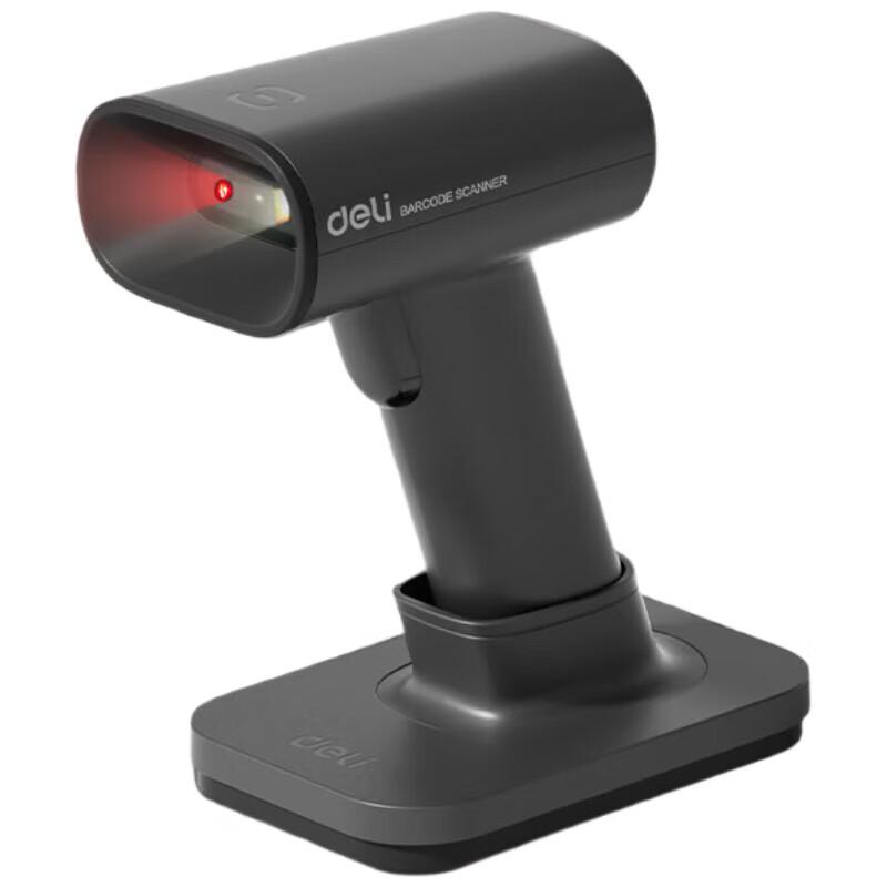 Deli AA002WB 2.4GHz Wireless Handheld 1D Barcode Scanner
