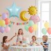 30 Inch Aluminum Film Balloons Matte Finish Film Texture Wedding Balloons Solid Color Star Balloons