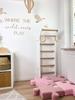 Wall Gym Kids Home Gym Children Wall Bars Wooden Climbing Frame Gym Rings Indoor Playground Toddler White