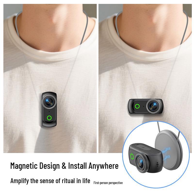 Thumb Panoramic Sports Camera: Outdoor Cycling, Anti-Shake, Detachable, Magnetic, WiFi Recording