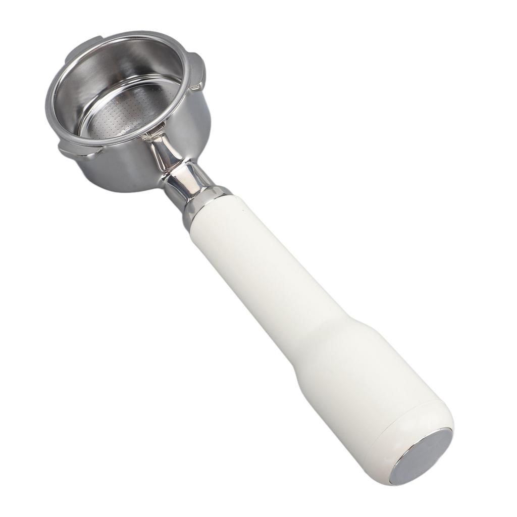 Bottomless Portafilter 51mm 3 Ears Stainless Steel Coffee Portafilter for 6001 5403 KF5400 White