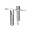 T-Handle Retractable Stainless Steel Self-Locking Spring Pins Indexing Plungers M6/M8/M10/M12/M16 Coarse Thread