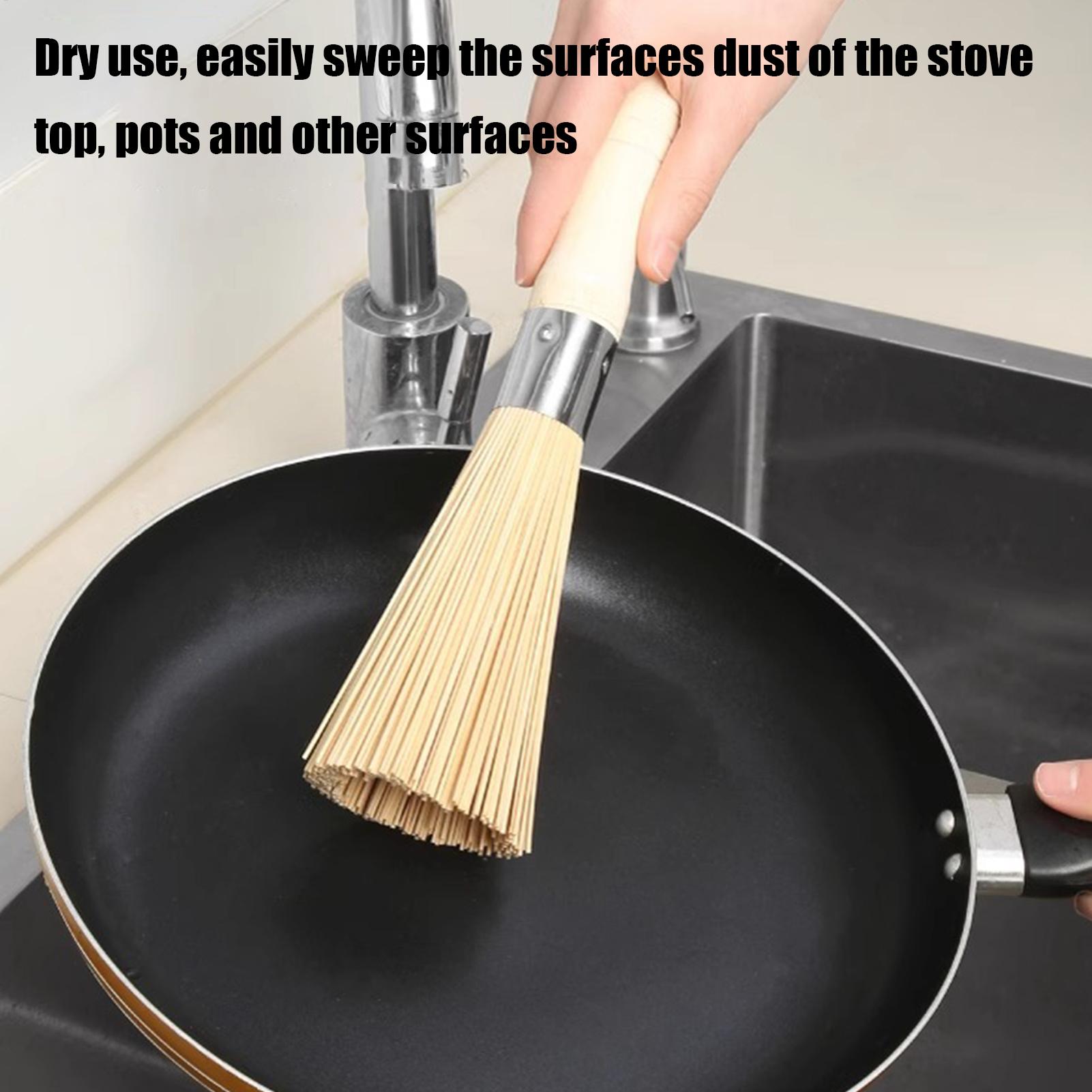 

Wok Cleaning Brush Kitchen Cast Iron Pot Brush With Hangable Loop Ergonomic Pan Scrubber Kitchen Gadgets For Cleaning Cookware China Mainland
