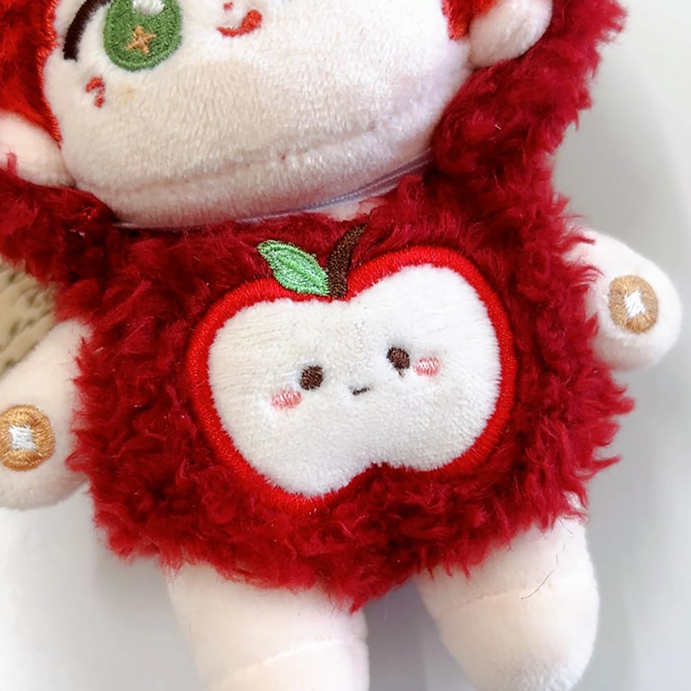 Flauschiges Frucht Kigurumi Plüsch Kigurumi Otaku Puppe Kpopdoll Kostüm (10 cm) - Rot, Kleidung, Accessoires, Aktivitäten, Maskottchen, [Gebraucht]