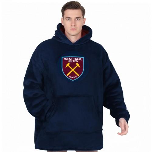 West Ham United FC Mens Oversized Blanket Hoodie