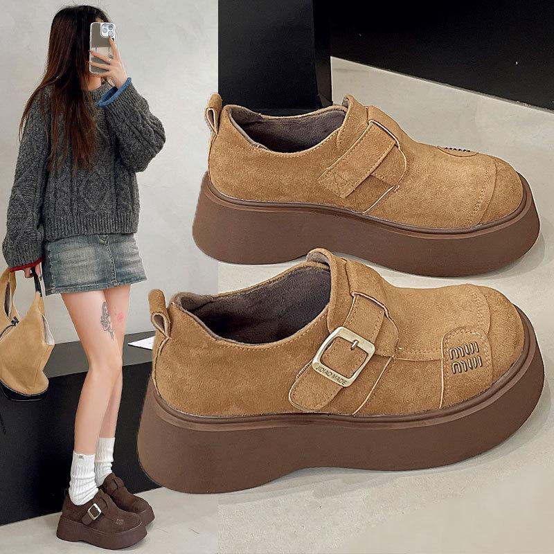 Muffinsplattform mångsidiga Boken enkelskor dam vår och höst nya allomfattande Boken skor