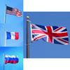 Bandera Mundial Vivida de 5 pies X 3 pies que Muestra el Orgullo Nacional Para Inglaterra EE. UU. Australia Y Más