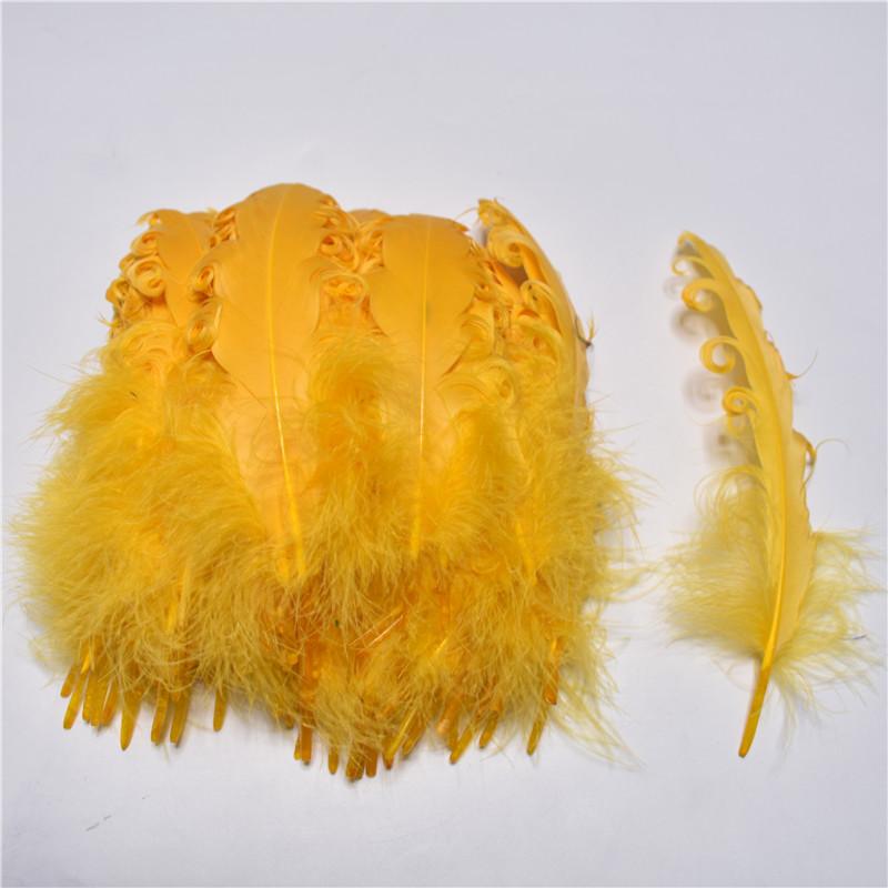 20/100pcs Colorful Curly Goose Feathers for Craftsdiy Jewelry Making Christmas Wedding Centerpiece Hat Plumas Decorativas13-18cm