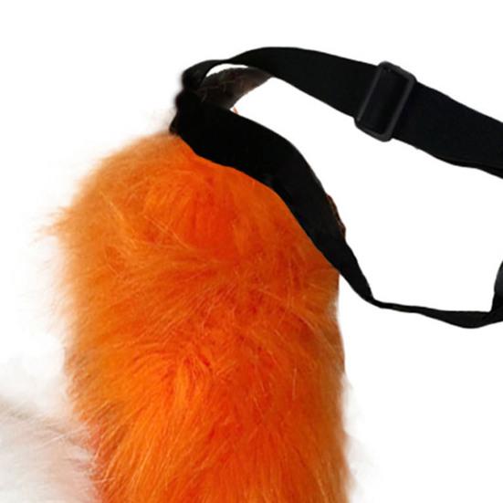 Hair Clips Cocker Tail Animal Element Adjustable Faux Fur Solid Wolf Tail