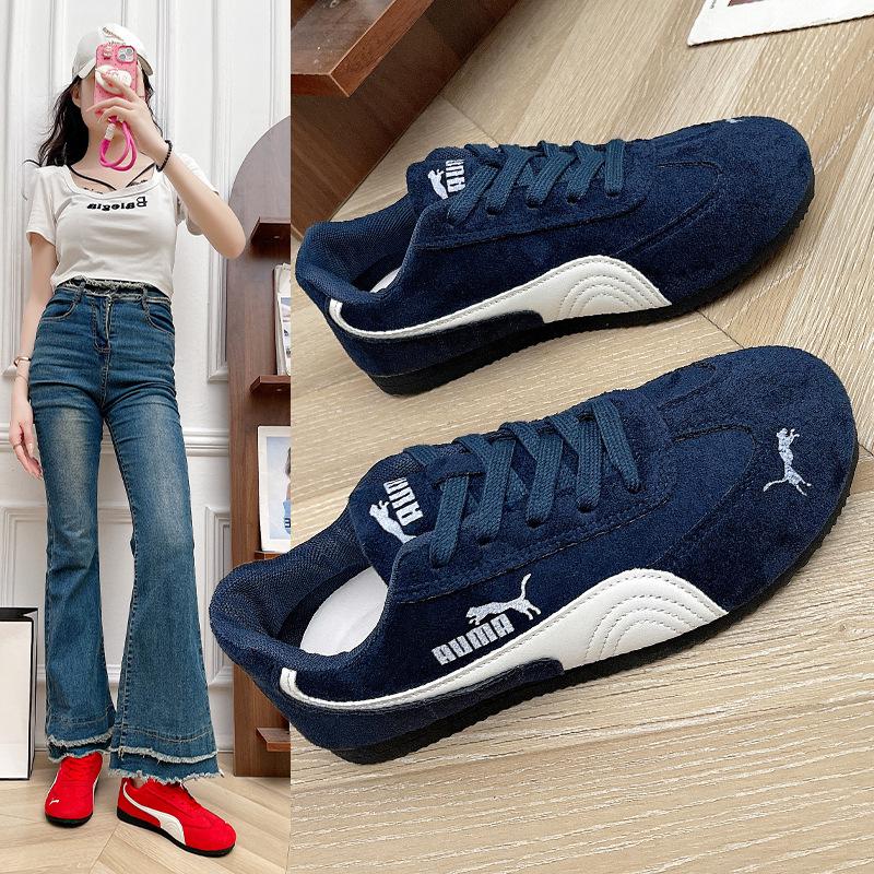 German Training Shoes Autumn New Retro Sports Outer Wear Soft-soled Non-slip Student Casual Forrest Gump Shoes