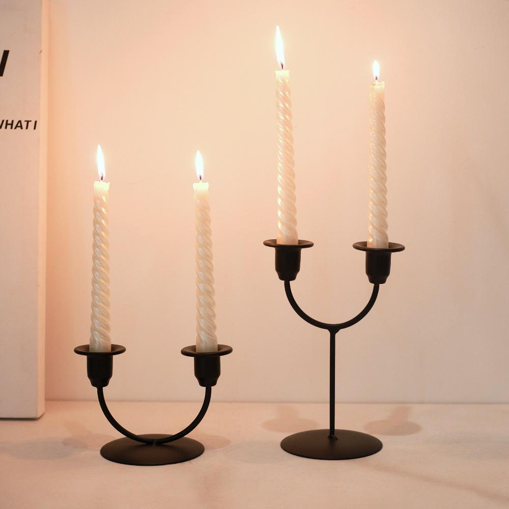 Wedding Ceremony Photo Props Atmosphere Sense of Romantic Candlelight Dinner Creative Candelabra Decorative Ornaments