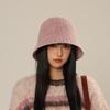 Autumn Winter Fisherman Cap, Korean Style Women'S Knitted Bucket Hat Small Face-Shown Design, Warm Uv Protection Hat Casual