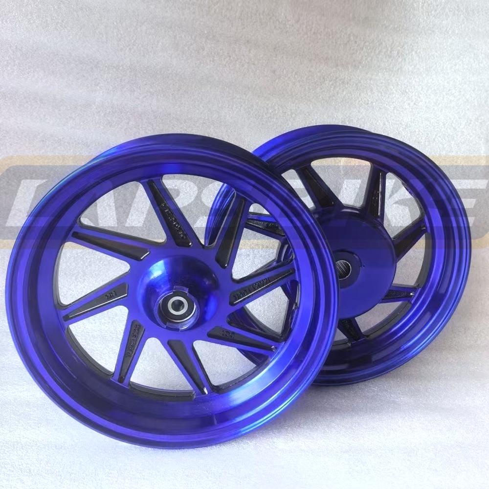 Motosiklet Ön ve Arka Tekerlek Takımı 10*2.5 İnç Alüminyum Alaşımlı Jantlar Yamaha 100cc CUXI FORCE RSZ JOG İçin Jantlar