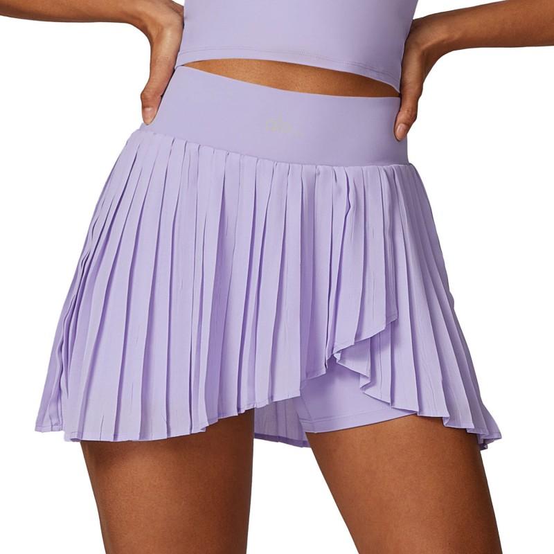 Womens Quick-Dry Pleated Tennis Skirt With Built-in Shorts Yoga Golf Running Sport Skort Set