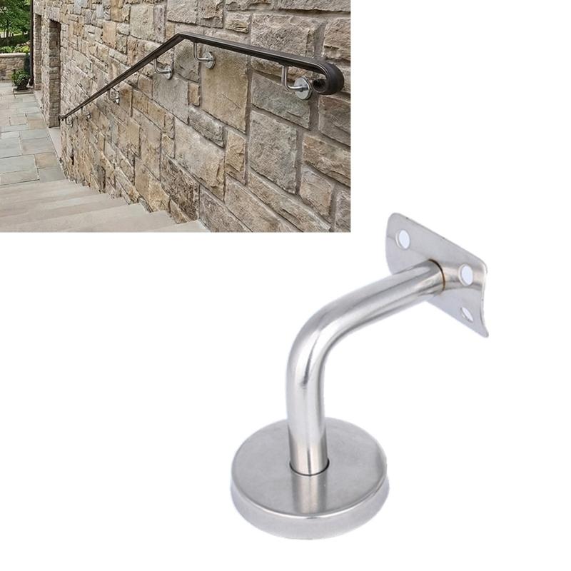 6Pcs Stainless Steel L Shaped Stair Handrail Brackets Wall Support Handrail Bracket for Modern Home And Commercial Use