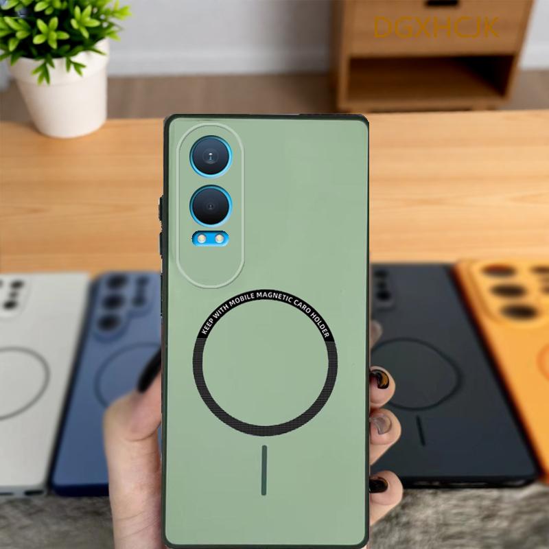 

For OnePlus Nord CE4 Lite Case OnePlus Nord CE4 Lite Phone Case 1+Nord CE4 Lite Cover Color magnetic hard Silicone back cover OnePlus Nord CE4 Lite