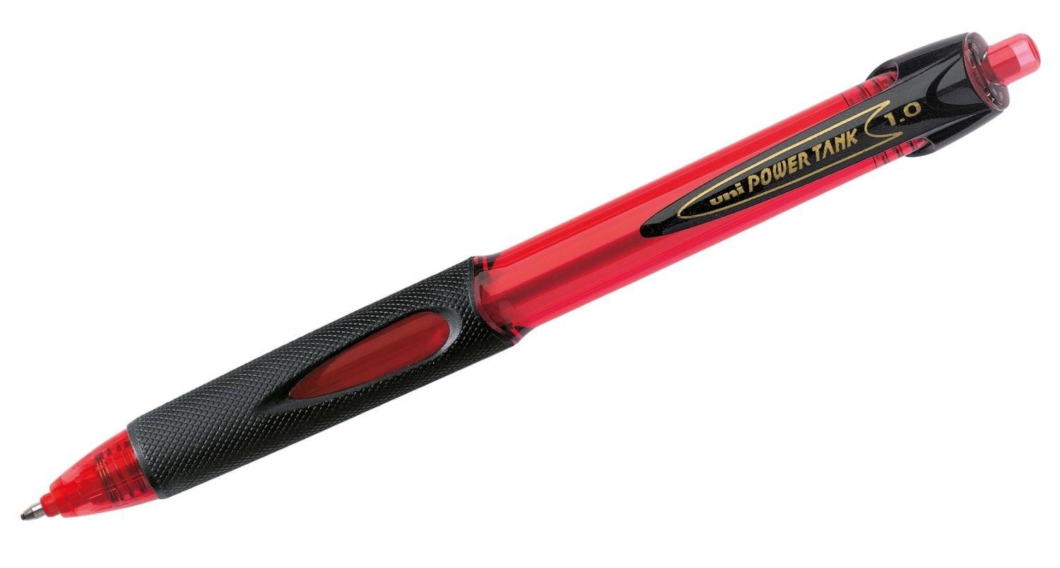 

Mitsubishi Pencil Ballpoint Pen Power Tank Red 15 Oil-Based SN-200PT-10