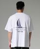 CODE I'M 20-Count Single Sailboat Puff Print Oversized Short Sleeve T-Shirt