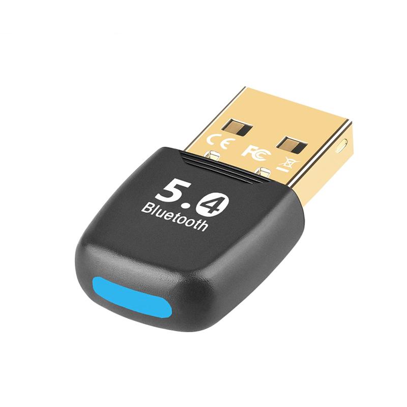 

VAORLO USB-адаптер Bluetooth 5.4 з низькою затримкою для миші, клавіатури, навушників, принтера, геймпада з підтримкою дзвінків чорний
