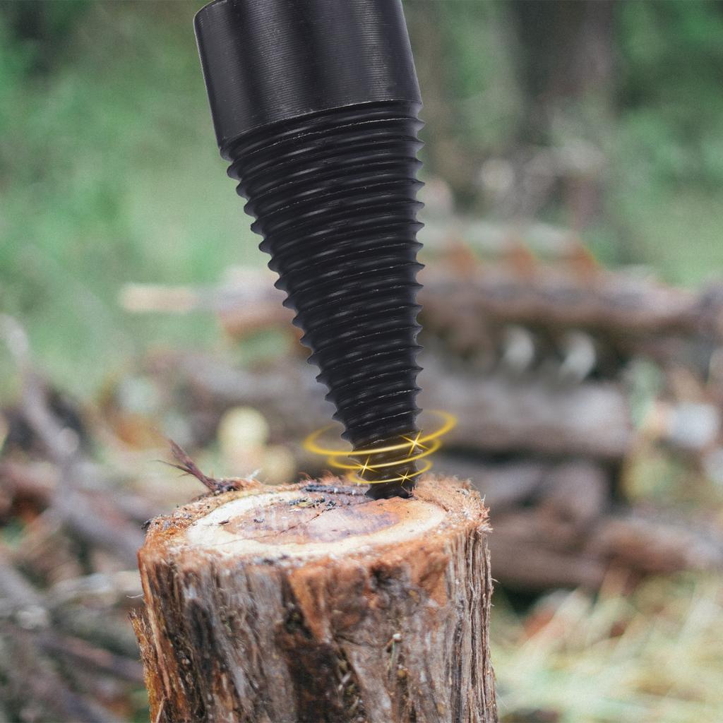 Firewood Log Splitter Drill Bit 32mm 42mm 50mm Removable Drill Bits Electric Drill Screw Cone Driver with Square Shank Hand Tool