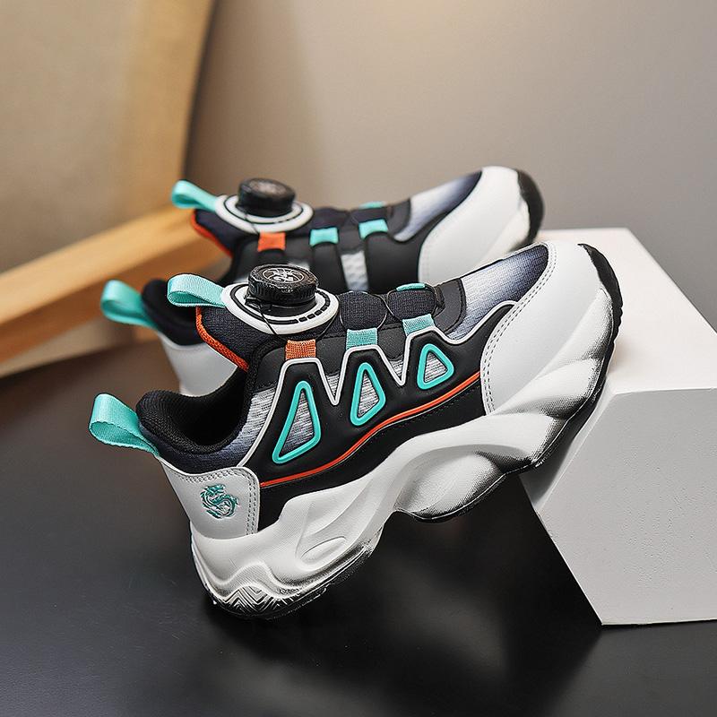 30-41 Children's Plus Size Convenient Fashionable Trendy Thick Soled Casual Sports Shoes Boys' Running Shoes Dad Shoes