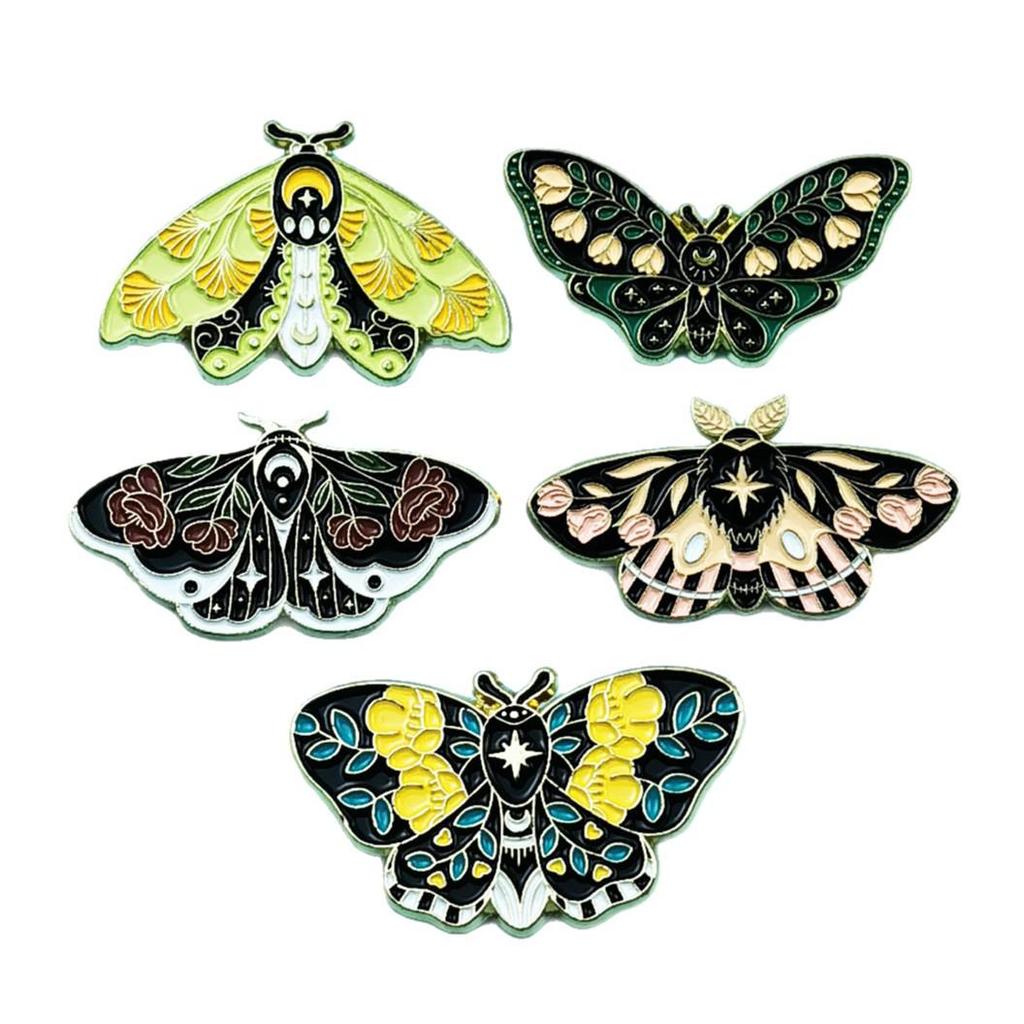 Creative Butterfly Brooch: Cartoon Insect Metal Badge with Oil Drip for Backpack and Clothing