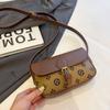 Spring and summer new bag retro printed small square bag fashion explosion popular women's bag shoulder messenger bag