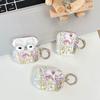 Retro Oil Painting Flower With Fall Protection Gloss Soft Earphone Cover Case For Airpods Pro 3 Airpods 1 2 3 4 Pro 2