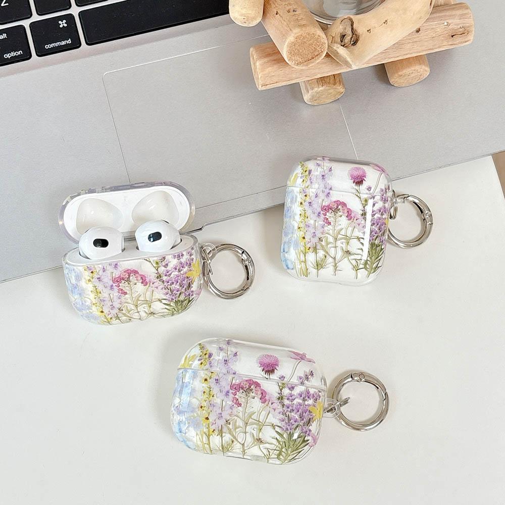 Retro Oil Painting Flower With Fall Protection Gloss Soft Earphone Cover Case For Airpods Pro 3 Airpods 1 2 3 4 Pro 2