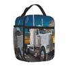 Mestselgende Fint Hvit Peterbilt Helår Termisk Lunsjveske Daglig Måltidsforberedelse Kjølebag Tote