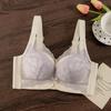 New Year's Red Bra Lace Small Breasts Gathered Adjustment Breast Bra Medium Thick Cup Sliding Cotton Bra