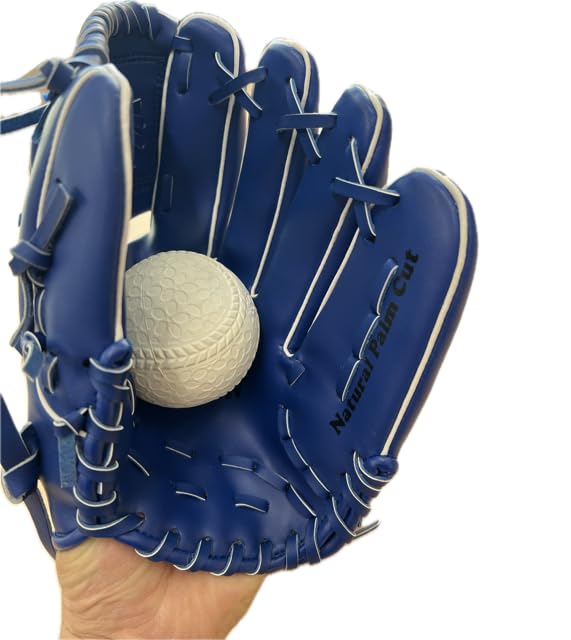 Falcon Youth Soft Baseball Glove LH Royal Size L (Right-Handed Throw) FG-4022 Blue,