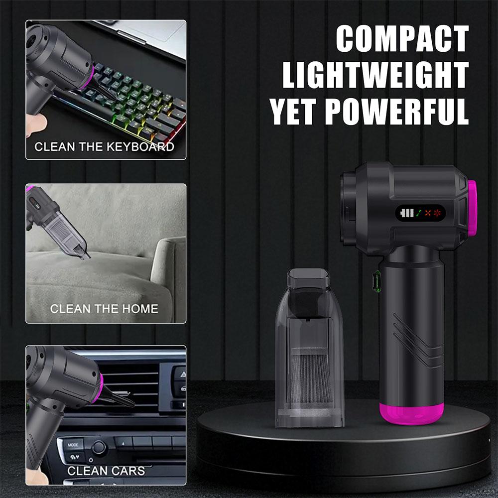 16000PA 3 Gears adjustable Type-C Charging Electric Air Duster Blow Drying Dust Removal Car Vacuum Cleaner Cleaning Blower Tool Portable