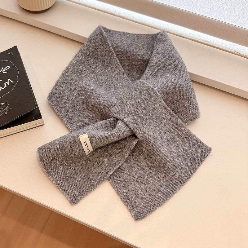 Sciarpa a triangolo in lana merino australiana lavorata a maglia per donna - Versatile, Calda, Sciarpa casual
