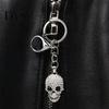 Unisex Keyring Bling Rhinestone Skull Keychain, Halloween Gothic Keychain Pendant, Handbags Backpacks Purse Charm Accessory Decorative Key Chain