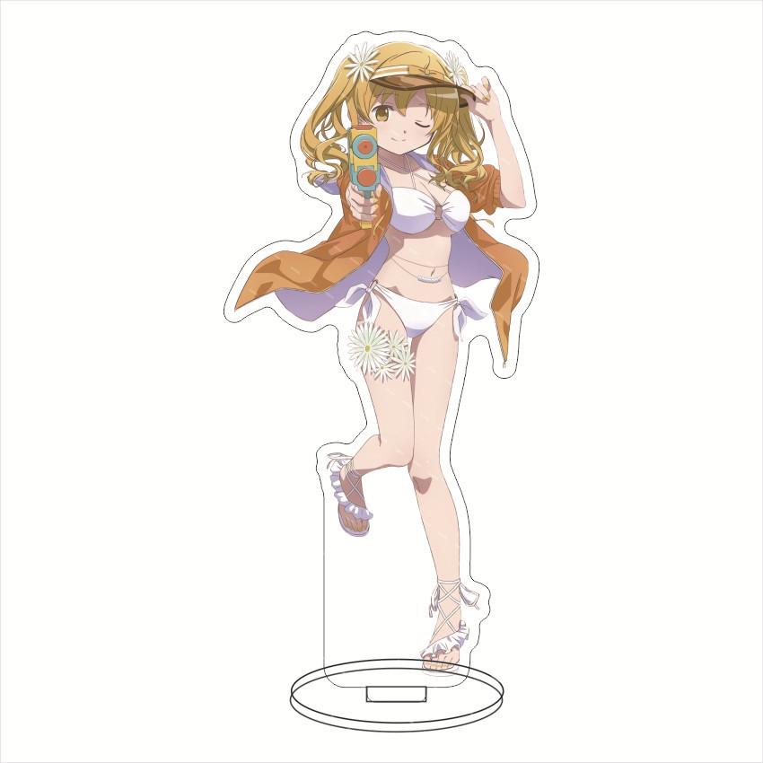 Anime Puella Magi Madoka Magica Brand Water Gun Kagami Round Acrylic Stand Model Ornament Accessories Goods Collection Gifts