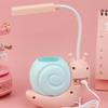 Cartoon LED Desk Lamp Gentle Brightness Rechargeable Eye Caring Study Lamp Night Light for Kids Bedroom
