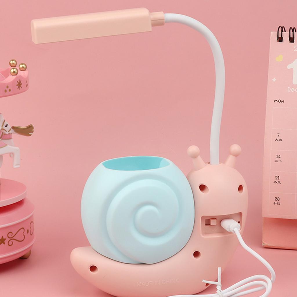 Cartoon LED Desk Lamp Gentle Brightness Rechargeable Eye Caring Study Lamp Night Light for Kids Bedroom
