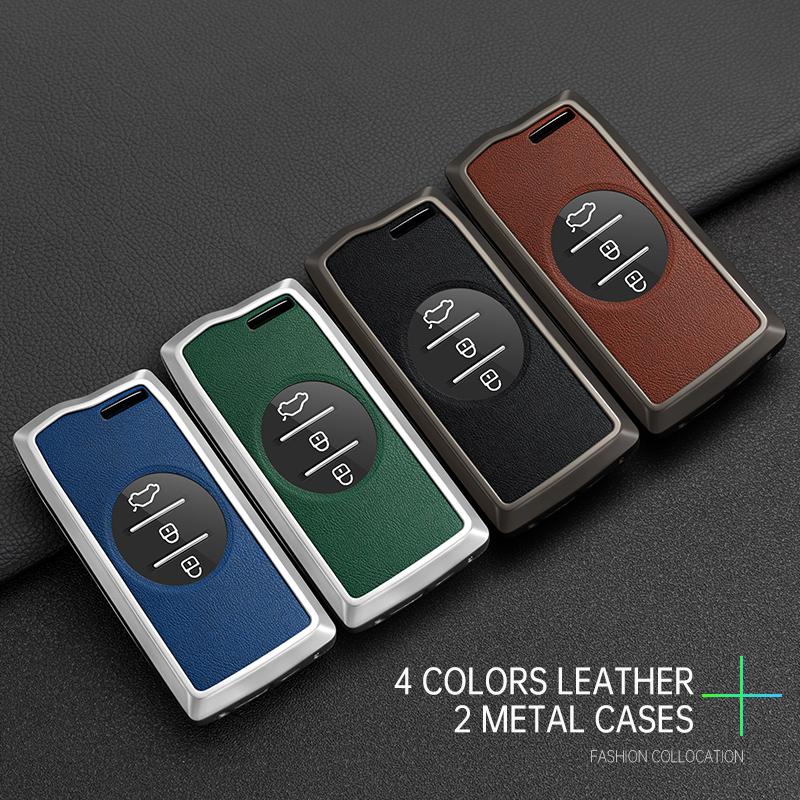 Metal Car Key Case Cover Holder Shell for Chery Tiggo 7 Pro 8 Pro Exeed Tiggo 2 3x Arrizo 5 Pro Gx 5x EQ7 Car Accessory