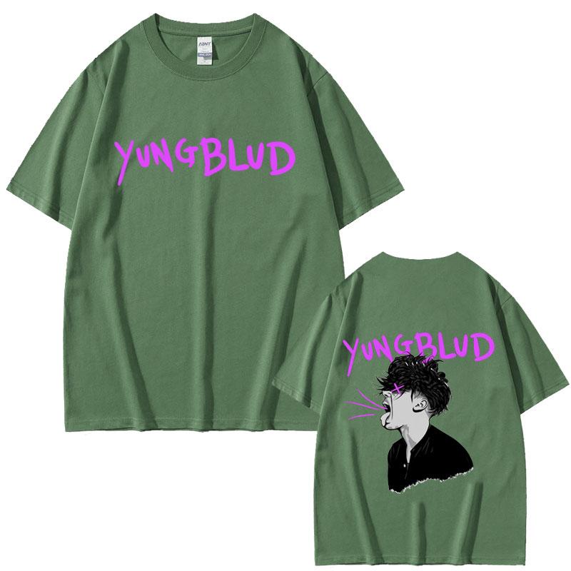 Yungblud Face Graphic Tshirt Unisex Women Casual Vintage Oversized Short Sleeve T Shirts Male Fashion Hip Hop Gothic Punk Tshirts
