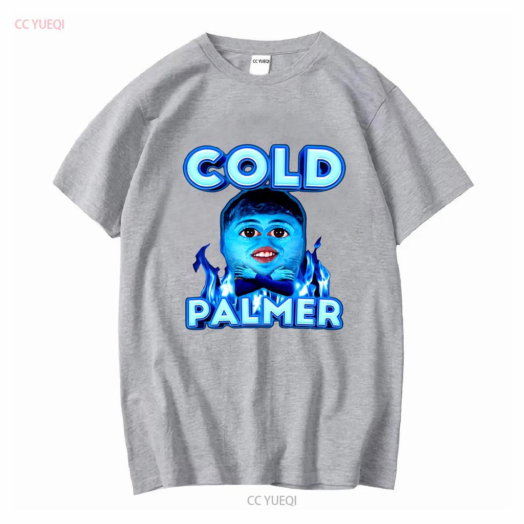 Koszulka Cold Palmer M z długim lub krótkim rękawem vintage spranie Unisex miękka rozciągliwa moda stylowa lekko góra do noszenia na co dzień