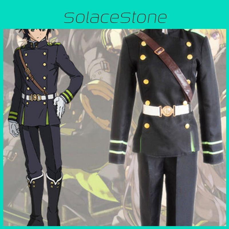Premium Seraph Of The End Yichir Yuichiro Hyakuya Army Uniform Cosplay Costume Set