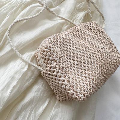 Trendy Women Summer Woven Crossbody Bag Ladies Straw Handbag Holiday Shoulder Bags