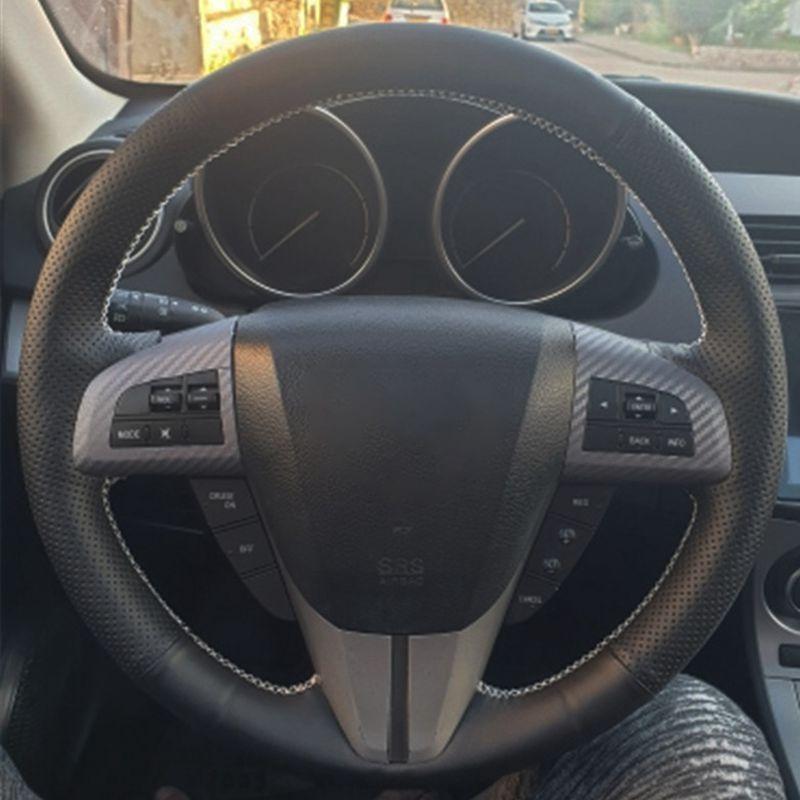 Microfiber leather For Steering Wheel Car Steering Wheel Cover For Mazda 3 Axela 2008-2013 CX-7 CX7 2010-2016 Mazda 5 2011-2013